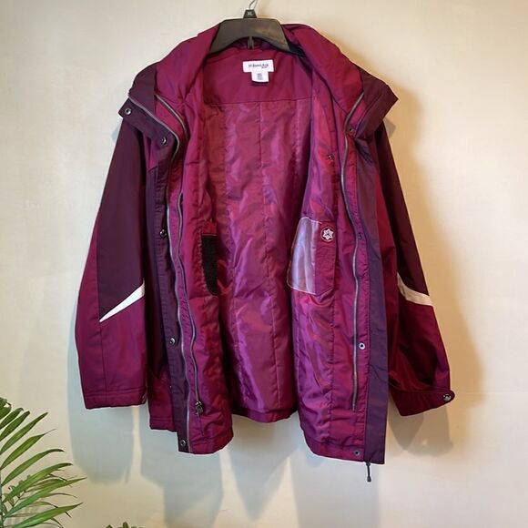 St. John's Bay All Weather Jacket Coat  with removable hood Size L - Picture 5 of 11